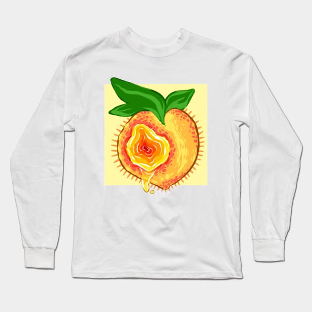 Peachy Keen Long Sleeve T-Shirt by Daisebug